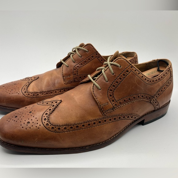 COLE HAAN Nike Air Giraldo wingtip oxfords leather dress shoes Size 11 - Picture 3 of 16